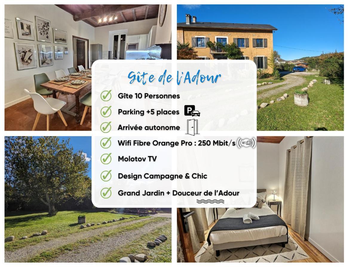 Gite De L'Adour, Renove & Chic, Parking Gerde エクステリア 写真